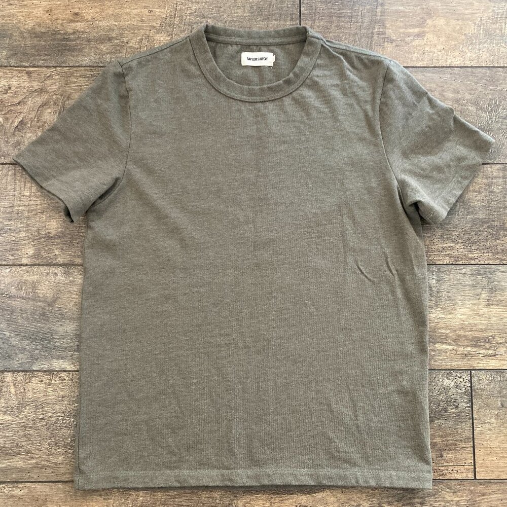 NWOT Taylor Stitch The Organic Cotton Shop Tee in Army Twist M / 40
